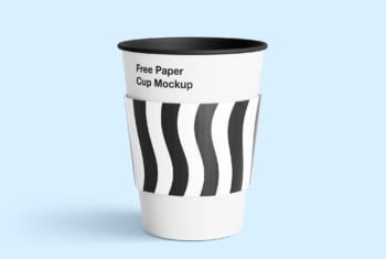 Coffee cup made of paper mockup