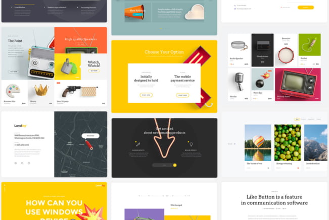 80+ layouts landing page ui kit featured