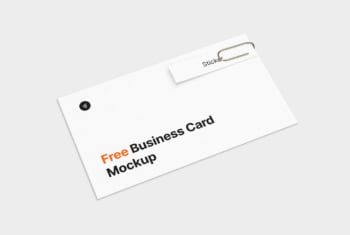 Business Card Sticker Mockup Featured