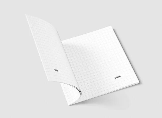 Classic Opened Magazine Mockup
