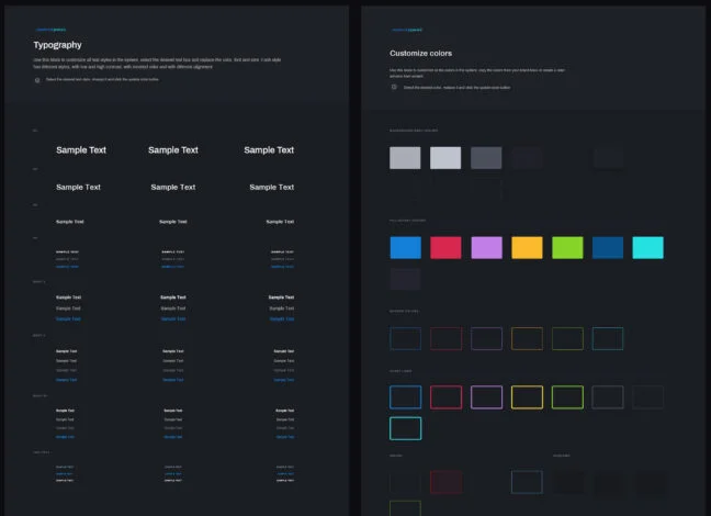 controlpanel smart ui kit dark Controlpanel smart design system charcoal