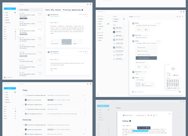 Controlpanel smart design system wireframe