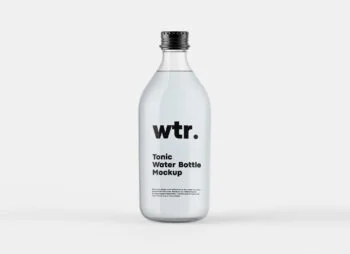 Tonic Water Bottle Mockup Featured