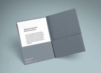 A4 Folder and Paper Mockups