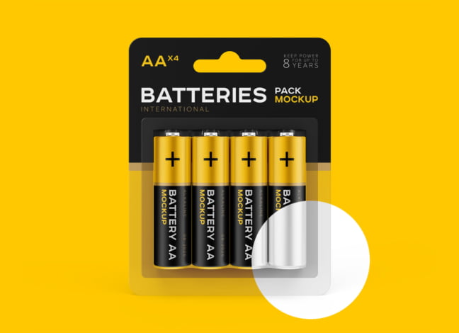 AA Battery Mockup