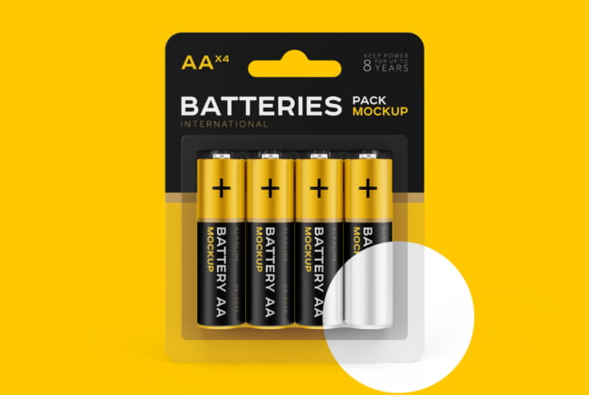 AA Battery Mockup