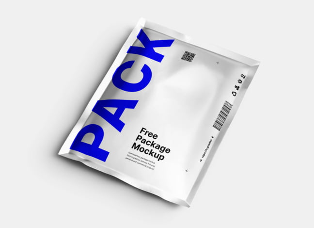 Aluminum Pouch Package Mockup