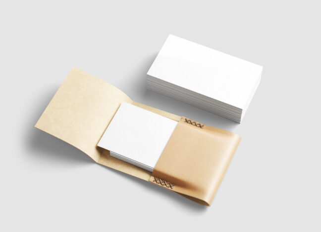 Business Cards Holder Mockup