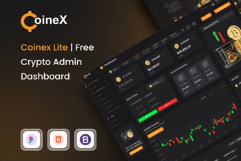 Coinex Lite Crypto Admin UI Kit