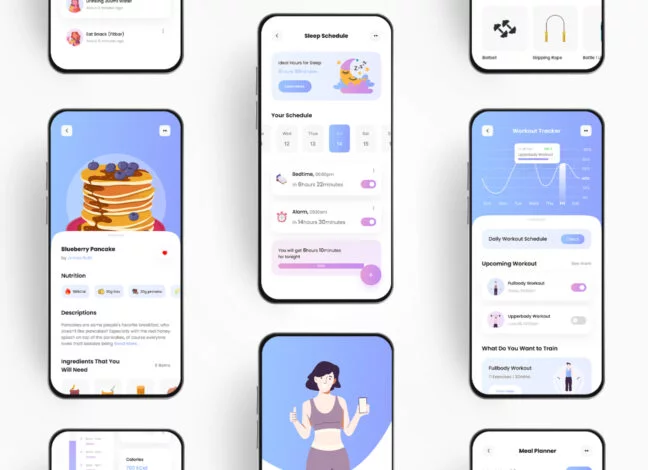 fitness app ui kit 4 Fitness App UI Kit