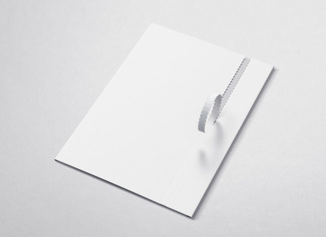 Folder Mockup with the Perforation