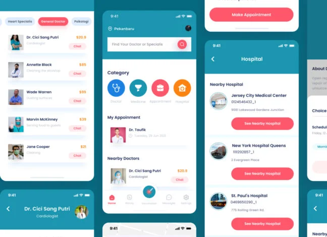 HiDoc Medical App UI Kit