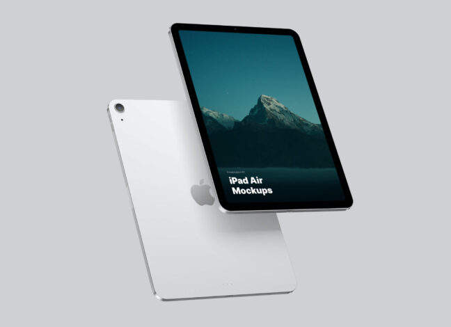 iPad Air Wallpaper Light 2 Mockups