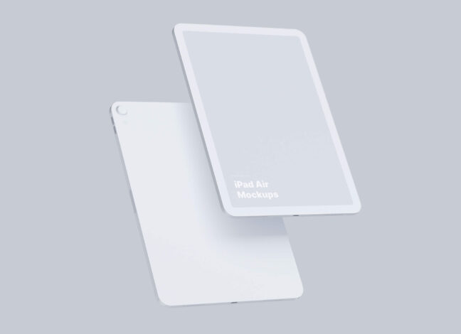 iPad Air Wallpaper Light 2 Mockups