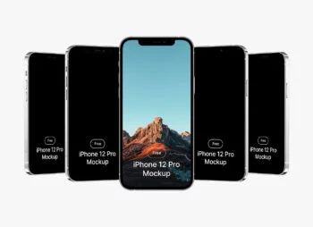 iPhone 12 Pro Size 6.1" Superb Mockup