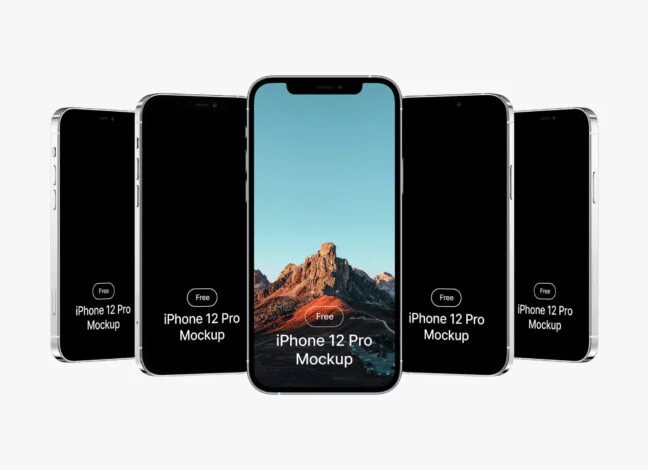 iPhone 12 Pro Size 6.1" Superb Mockup