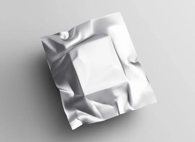 metallic package mockup 2 Metallic Package Mockup