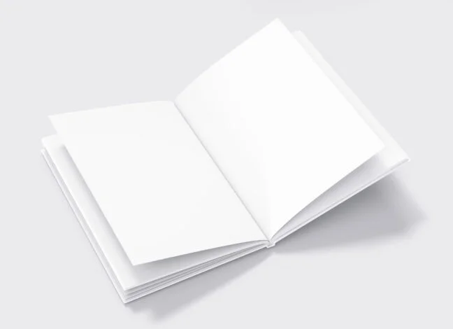 open hardcover book mockup 2 Open Hardcover Book Mockup