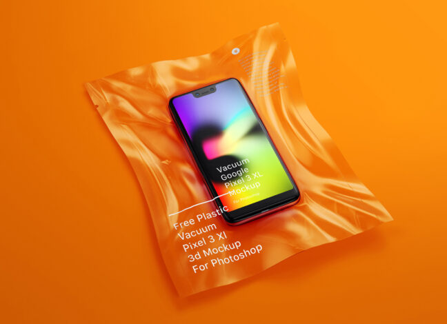 Vacuum Plastic Pixel 3 XL Mockup