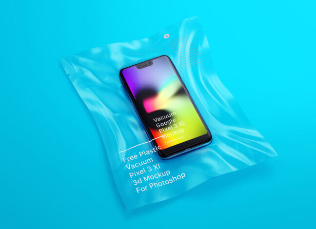 Vacuum Plastic Pixel 3 XL Mockup