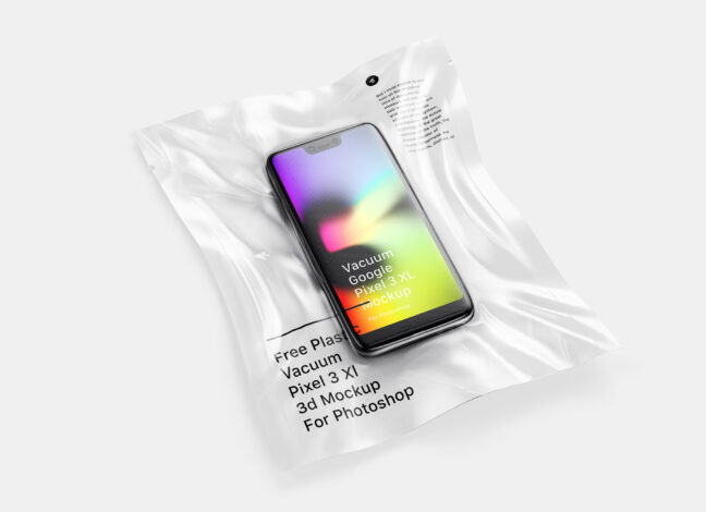 Vacuum Plastic Pixel 3 XL Mockup