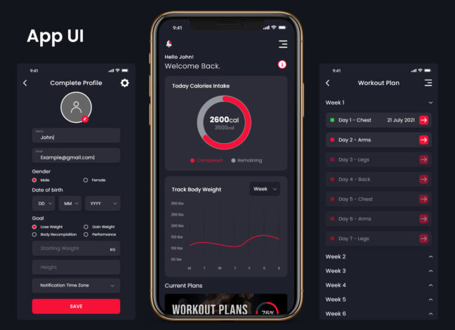 Build4Life: Fitness App UI Kit 1