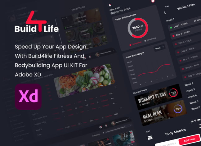 Build4Life: Fitness App UI Kit