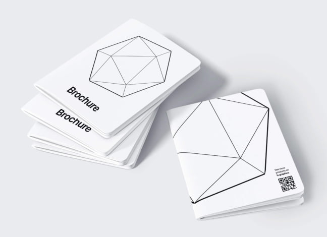 Classy Rounded Brochures Mockup