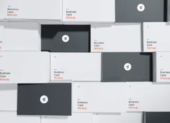 Clear Business Cards Mockups