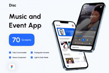 Elegant Music & Event App UI Kit
