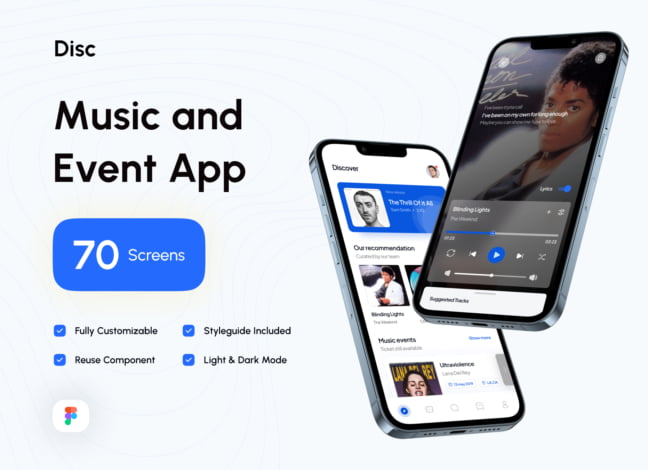 Elegant Music & Event App UI Kit