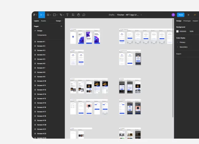 fincher nft marketplace app ui kit 4 Fincher: NFT Marketplace App UI Kit