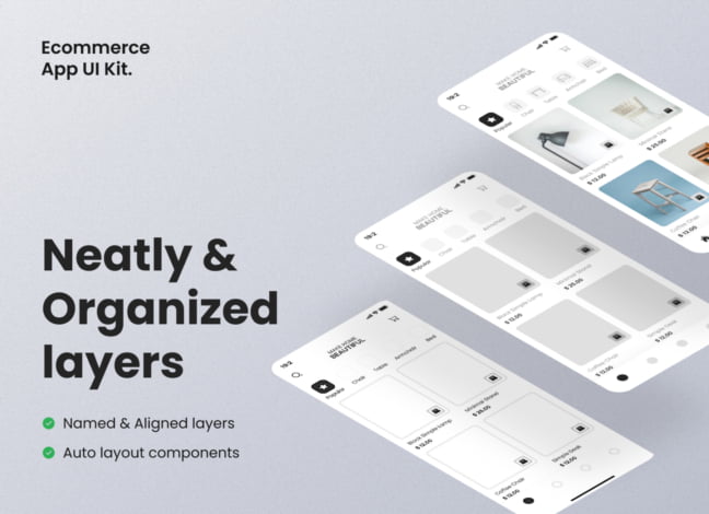 Furniture eCommerce App UI Kit 3
