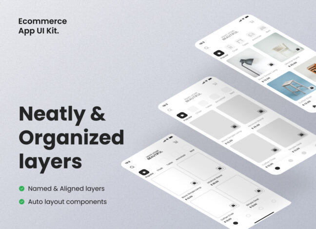 Furniture eCommerce App UI Kit 3 Furniture eCommerce App UI Kit 3