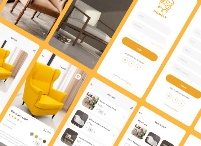 Homely Furniture Shop App UI Kit 3