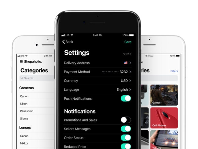 in depth ios 11 ecommerce ui kit 1 In-depth iOS 11 E-commerce UI Kit