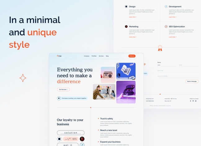 INrise: Landing Page Agency & Startup 3