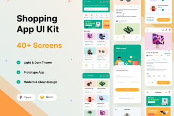 iOS Colorful Shopping App UI Kit