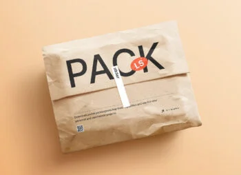 Kraft Paper Sticker Postal Package