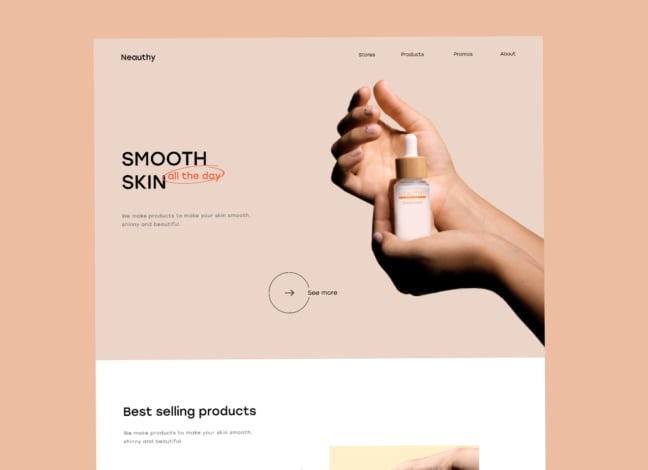 Neauthy: Cosmetic Landing Page