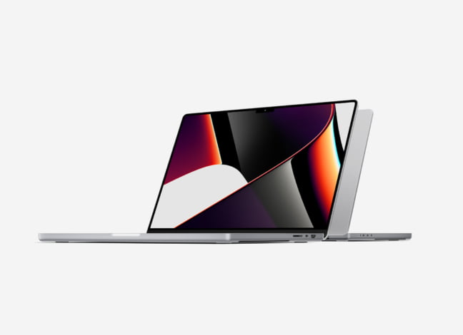 Oblique MacBook Pro 16 2021 Mockup