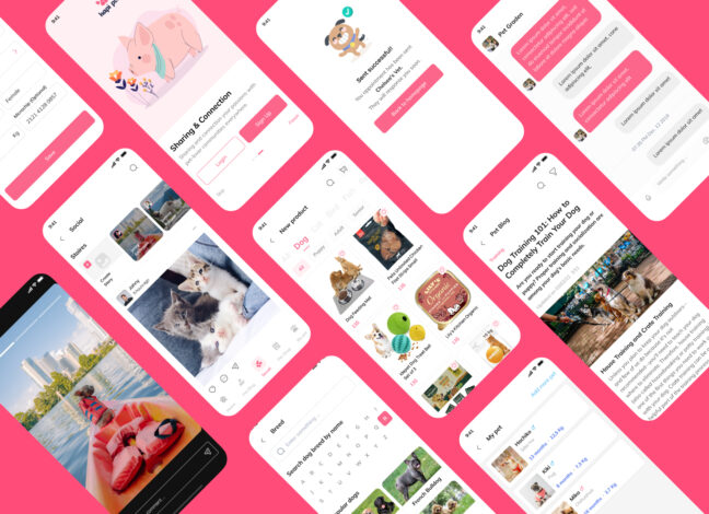 Pet Care Modern App UI Kit 3