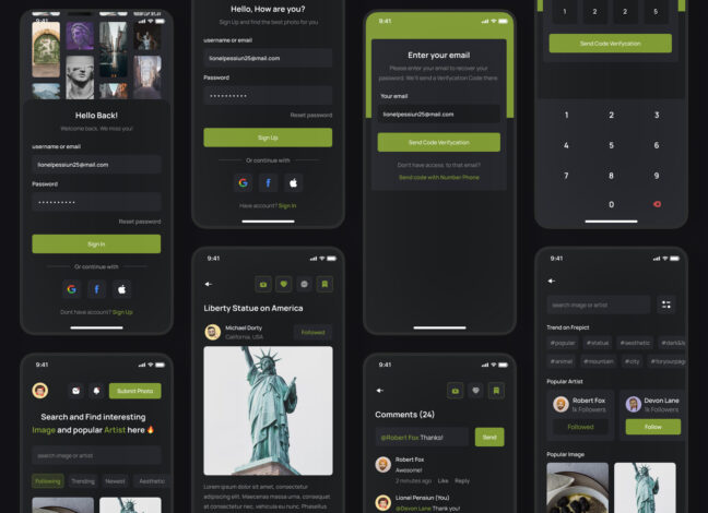 pickart photo stock ios app ui 3 PickArt: Photo Stock iOS App UI Kit