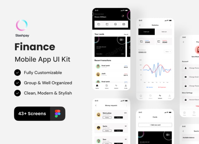 Slashpay: Elegant Finance App UI Kit