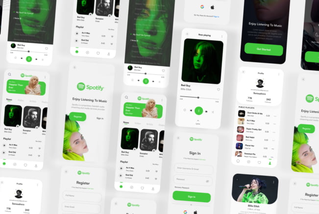 Spotify Creative Redesign UI Kit