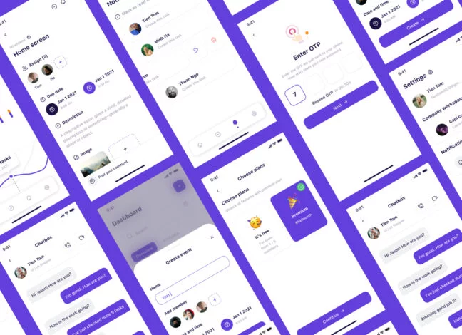 tasker task management app ui kit 2 Tasker: Task Management App UI Kit