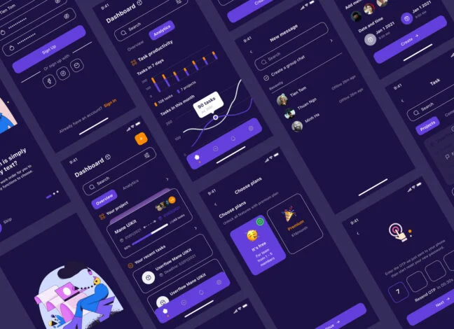 tasker task management app ui kit 4 Tasker: Task Management App UI Kit