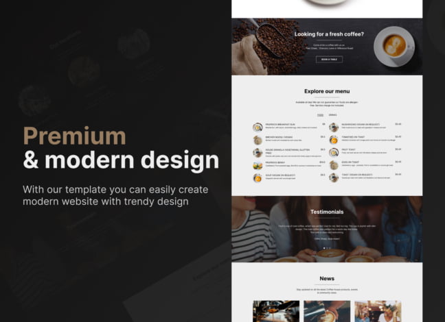 The Coffee Roasters Web Template
