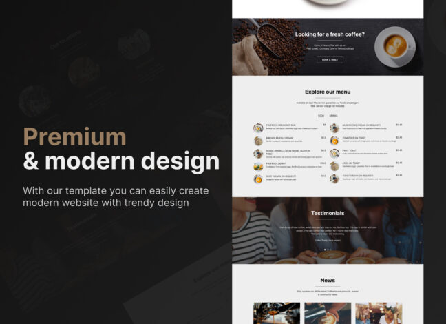 the coffee roasters web template 3 The Coffee Roasters Web Template