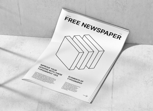 Newspaper Cover Mockup